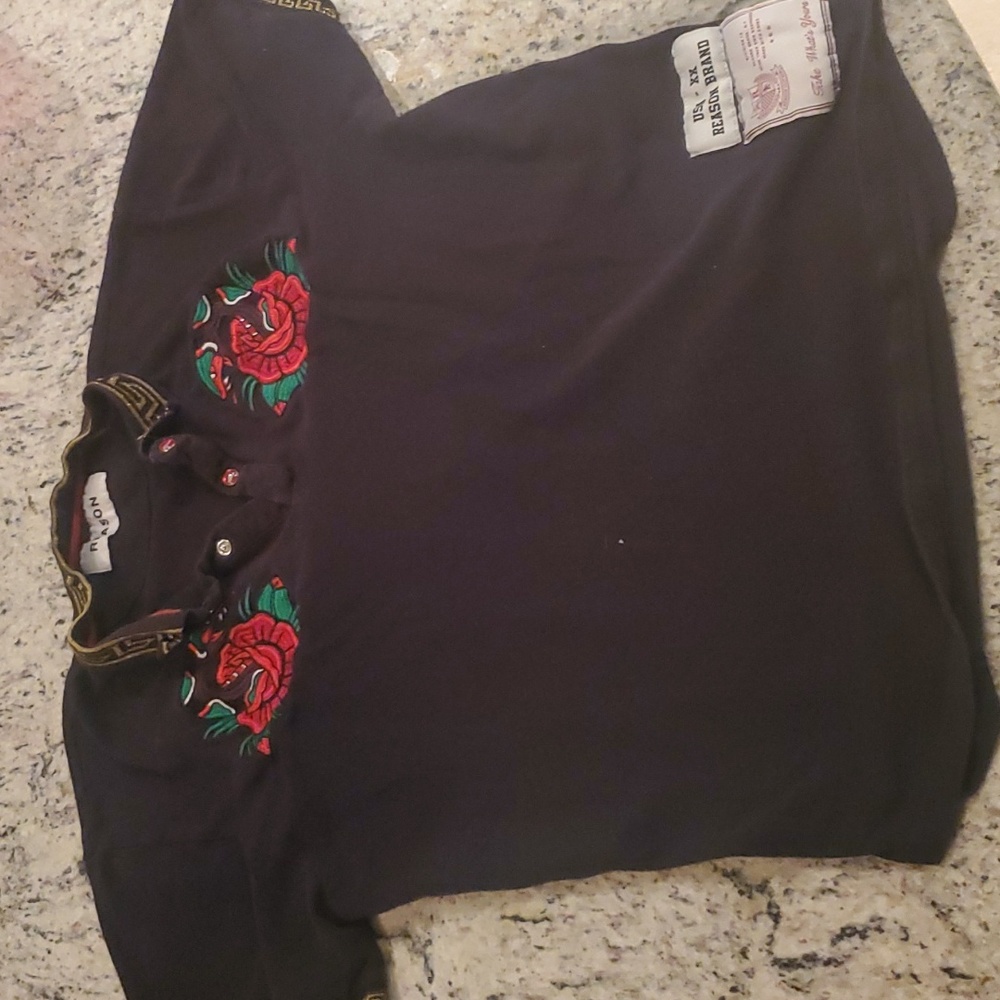 Reason Venom Embroidered Shirt L